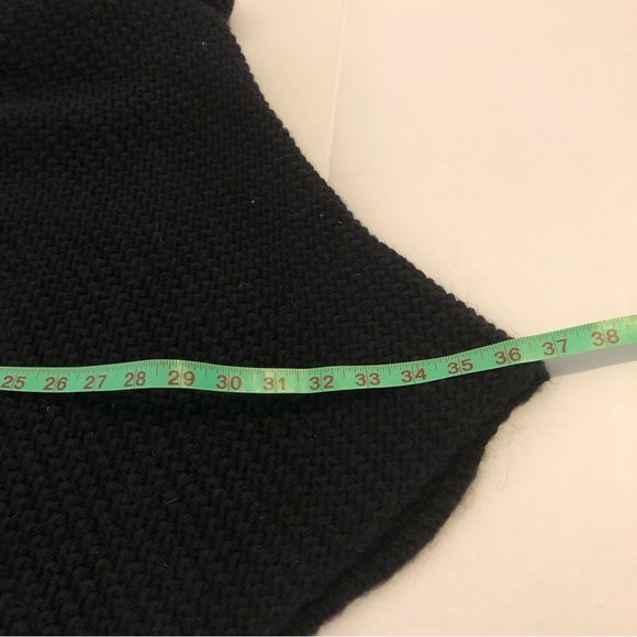 COCOGIO Poncho/Serape, Black, Made in Italy, Wool Blend, Women’s Size L/XL - Picture 5 of 5